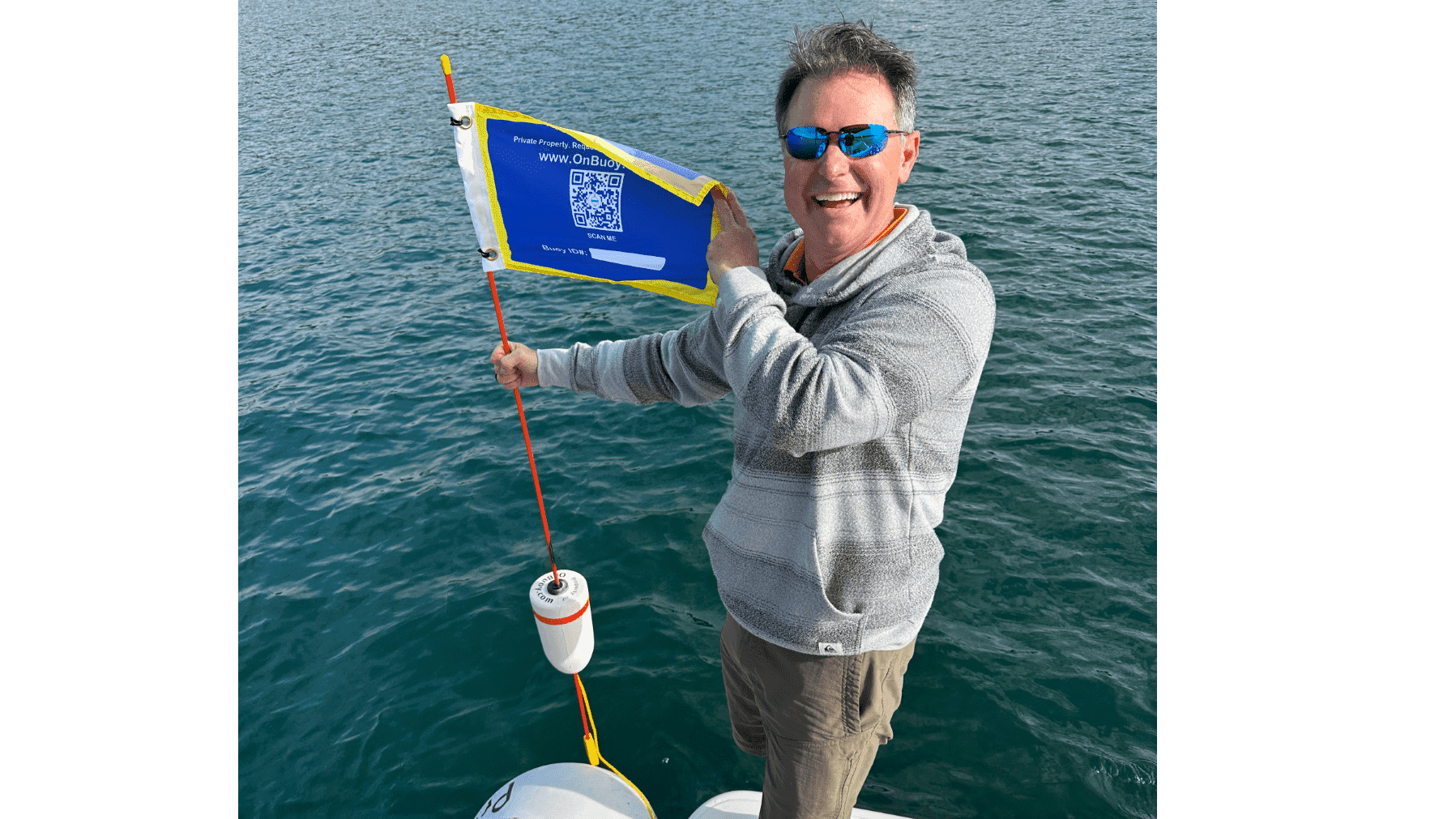 Darren with mast buoy