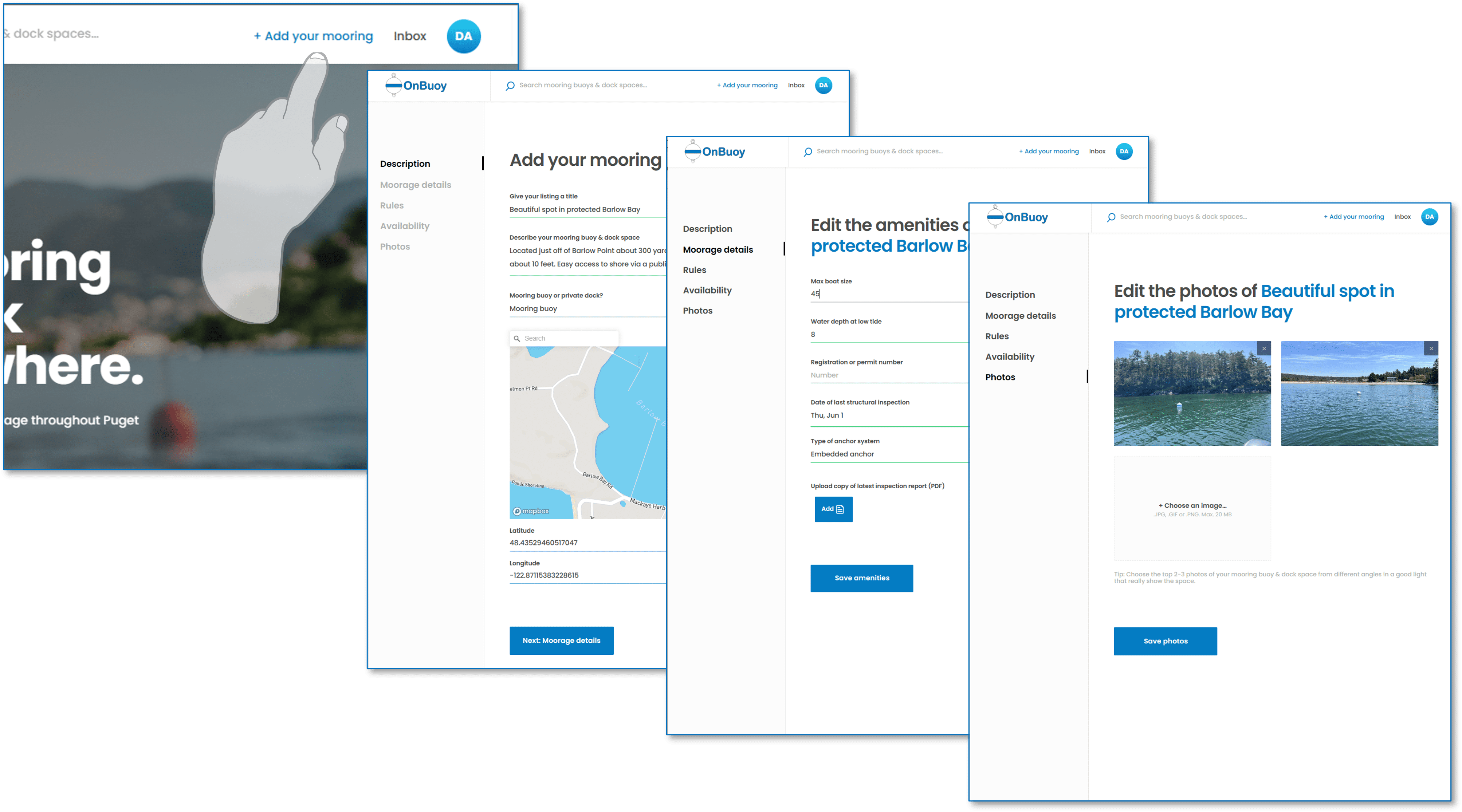 OnBuoy Add Your Moorage Details